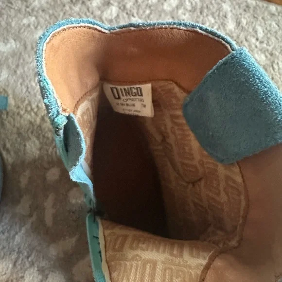 Blue Embellished Dingo bandita Western Boots 7 - Picture 10 of 11